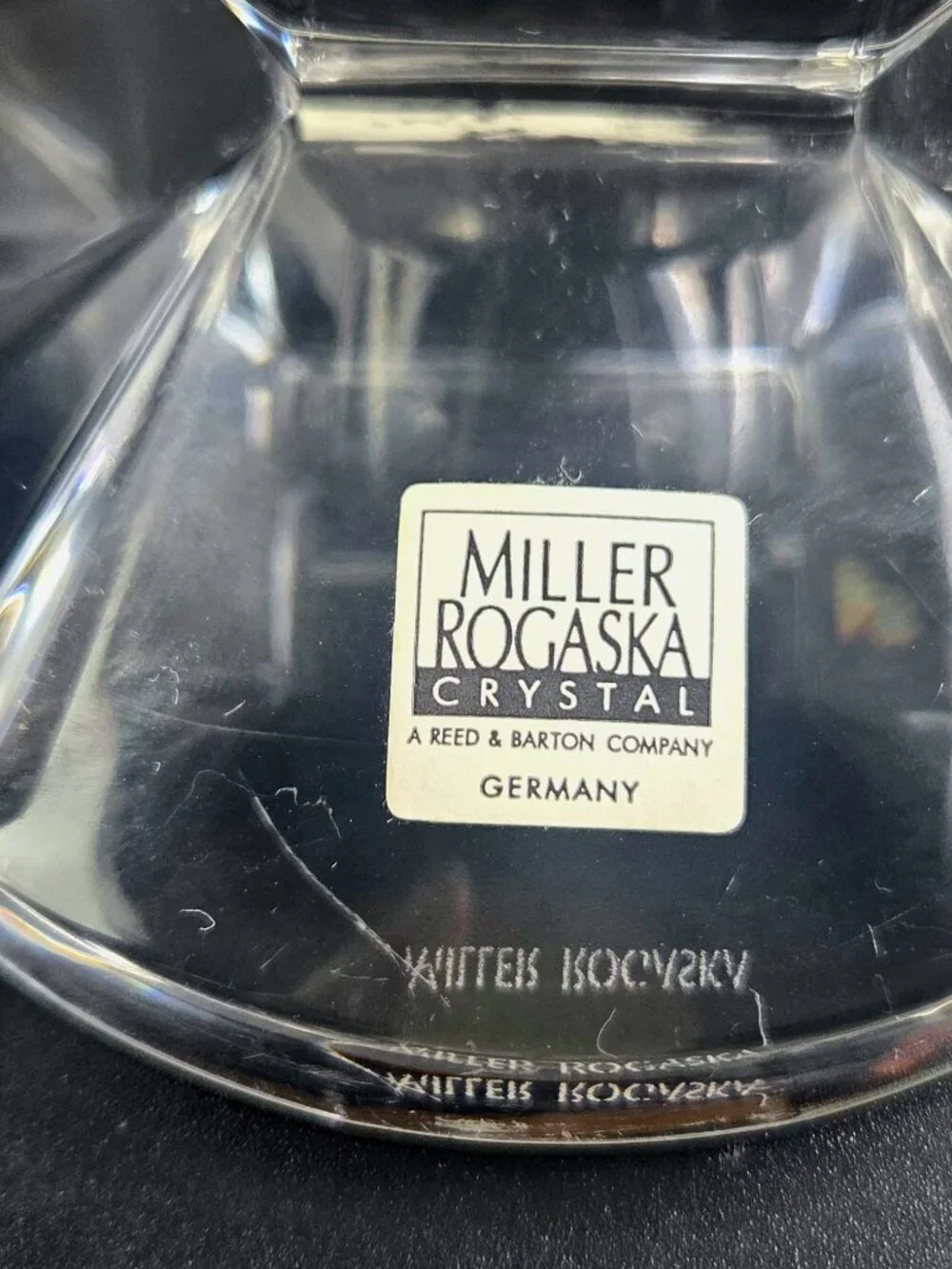 Vintage Rogaska Miller Heavy Crystal Vase – Made in Germany ✨🏺